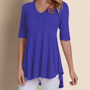 Soft Surroundings Purple Perfect A-Line Top